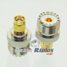 Conector SO239 UHF para SMA Macho