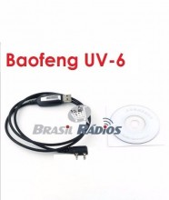 Cabo E Programao E Desbloqueio Radio Baofeng Uv-6 Vhf/uhf